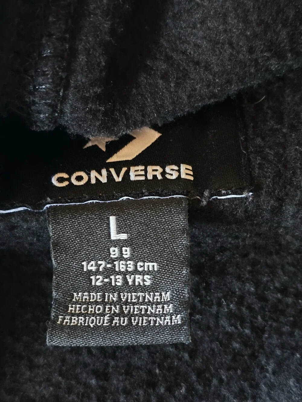 Converse Kids Black Hoodie Sweater